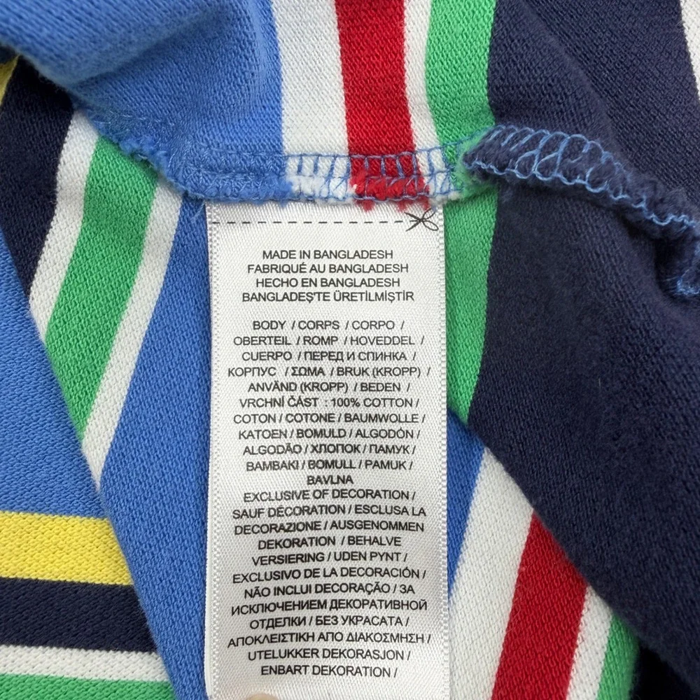 Polo Ralph Lauren Mens Polo 3XB Blue Striped Short Sleeve Cotton Casual Big Tall